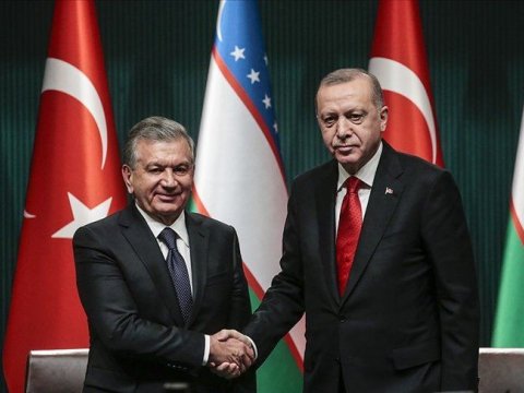 Mirziyoyev Ərdoğanla danışdı