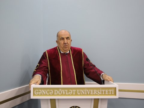 Vaqif Abbasova GDU-nun Fəxri doktoru diplomu verildi - FOTO
