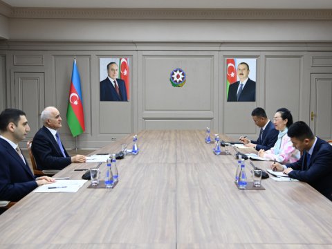 Şahin Mustafayev Çin səfiri ilə görüşdü