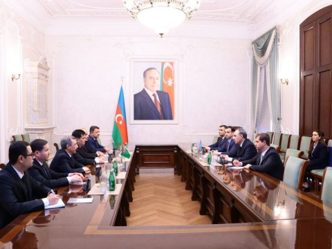 Kamran Əliyev Türkmənistan Baş prokurorunun müavini ilə görüşüb