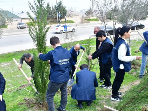 Abşeronda təmizlik aksiyası - FOTOLAR