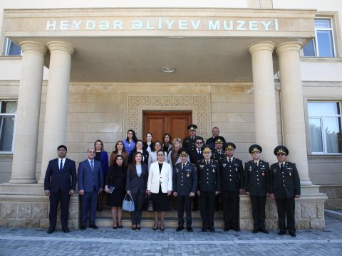 Təhsil işçiləri hərbi liseydə - FOTOLAR