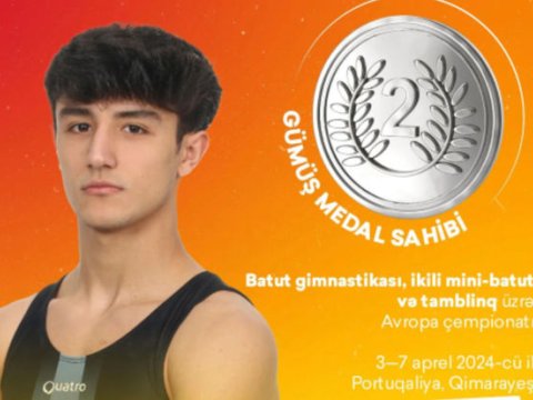 İdmançımız Portuqaliyada gümüş medal qazandı