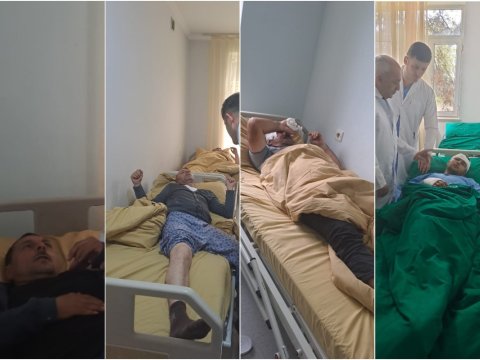 Fəhlələri daşıyan avtobus qəzaya uğradı: 20 yaralı var