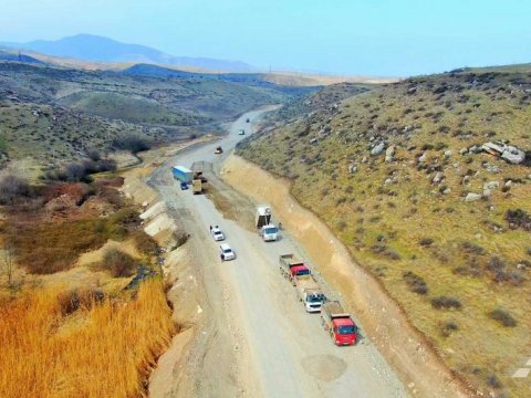 Suqovuşan-Kəlbəcər yolunun inşasına başlanıldı - FOTO