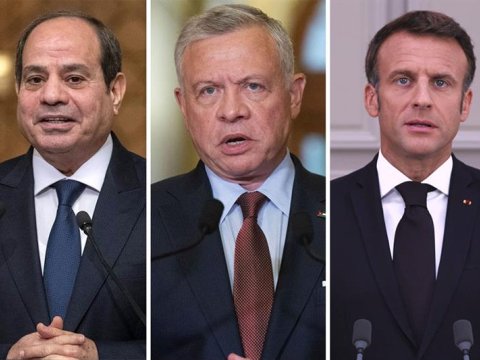 Fransa, İordaniya və Misir liderləri Qəzzada atəşkəsə çağırıb