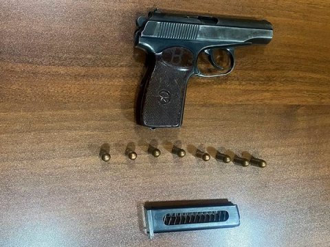 Binədə üzərində “Makarov” gəzdirən şəxs SAXLANILDI