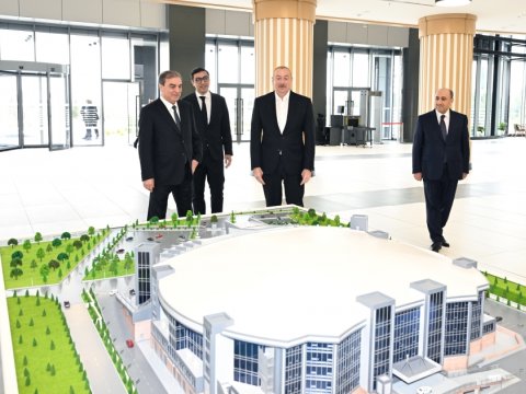 Prezident Gəncə İdman Sarayının AÇILIŞINDA
