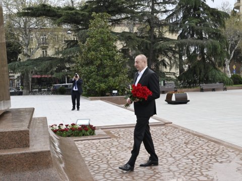 Prezident Gəncədə səfərdədir