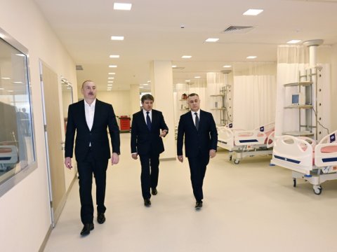 Qəbələ Mərkəzi Xəstəxanası istifadəyə verildi - FOTO