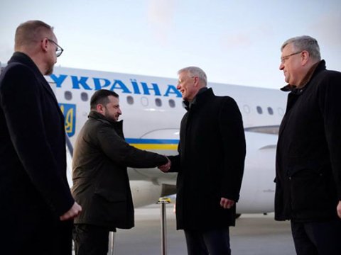 Zelenski Litvada səfərdədir