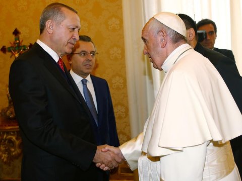 Ərdoğan Fələstinə görə Roma Papasına məktub göndərdi