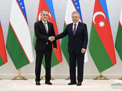 Ceyhun Bayramov Mirziyoyevlə görüşdü - YENİLƏNİB