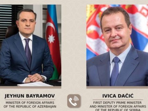 Ceyhun Bayramov serbiyalı həmkarı ilə danışıqlar APARDI 