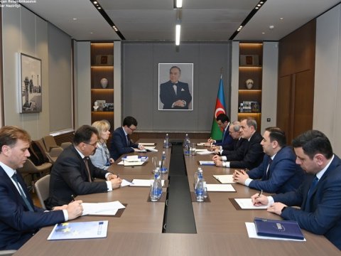 Nazir Avropa nümayəndəsi ilə regionu müzakirə edib