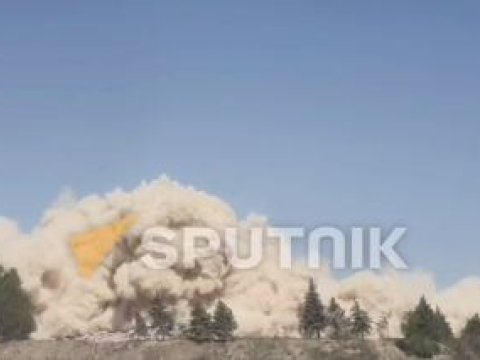 Ermənistan MN-in keçmiş binası partladıldı - SƏBƏB (VİDEO)