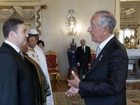 Azərbaycan səfiri etimadnaməsini Portuqaliya Prezidentinə təqdim etdi - FOTO