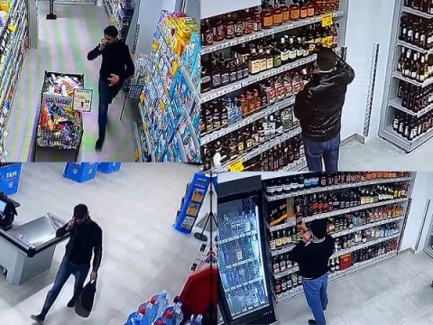 Marketdən 8 min manatlıq spirtli içki oğurlayan şəxs saxlanıldı