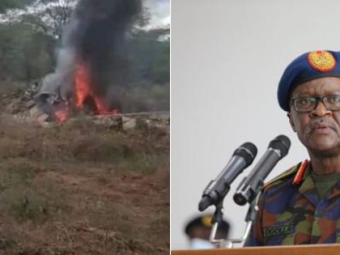 Keniyada helikopter qəzası - Baş komandan öldü