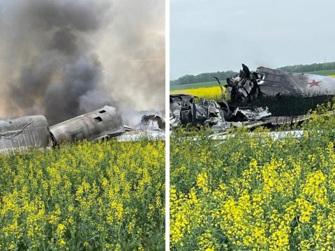 Rusiya təyyarəsi qəzaya uğradı - VİDEO