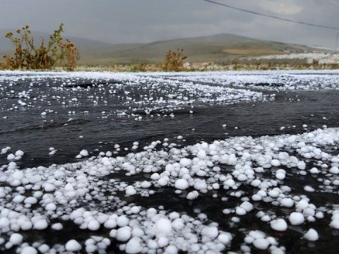 Xınalığa dolu yağıb - Faktiki hava