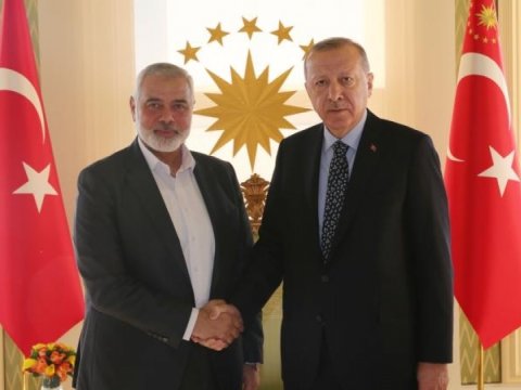 Ərdoğan HƏMAS lideri ilə görüşdü 