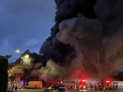 Xaçmaz bazarında YANĞIN