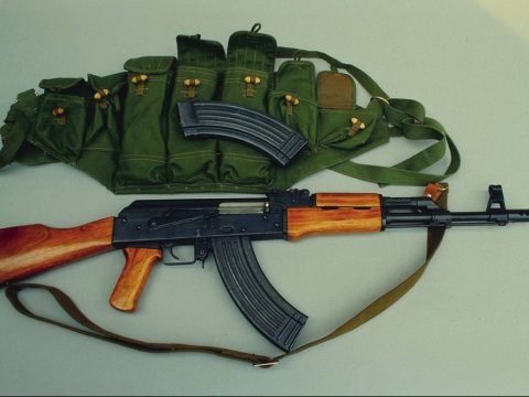 Xankəndidə avtomat və qumbara aşkarlandı