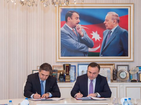 Su Ehtiyatları Agentliyi ilə bp şirkəti arasında müqavilə imzalandı - FOTOLAR
