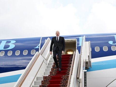 İlham Əliyev Rusiyaya getdi