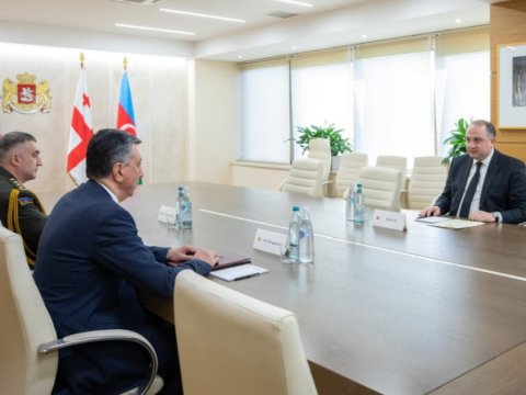 Azərbaycsn səfiri Gürcüstan müdafiə naziri ilə görüşdü 
