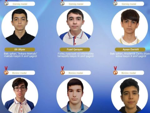 Məktəblilərimiz Avropada 10 medal qazandılar - FOTO