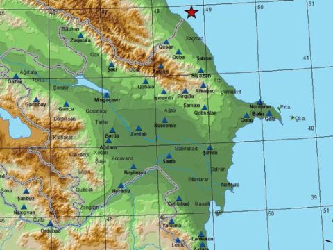 Azərbaycanda zəlzələ oldu