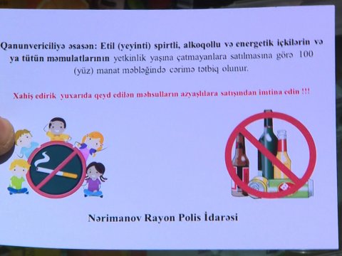Məktəblilərə tütün məmulatları satanlar cərimələndi - FOTO