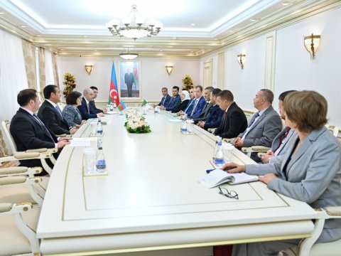 Əlcəzairli deputatlar Sahibə Qafarova ilə görüşdə 