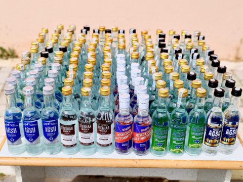 Naxçıvanda saxta alkoqollu içkilər aşkarlandı