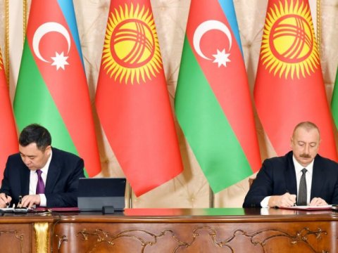Azərbaycanla Qırğızıstan arasında 18 sənəd İMZALANDI