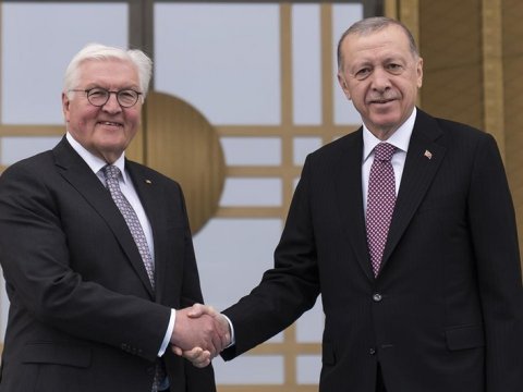 Ərdoğan Almaniya Prezidenti ilə görüşüb