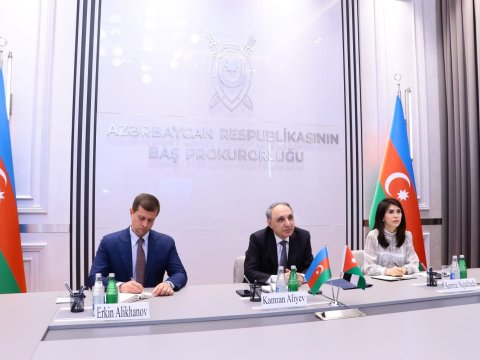 Kamran Əliyev iordaniyalı həmkarı ilə görüşüb - FOTO