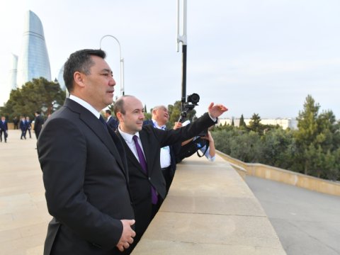 Qırğızıstan Prezidenti Bakını seyr etdi - FOTO