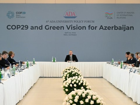 İlham Əliyevin beynəlxalq forumdakı çıxışının TAM MƏTNİ 