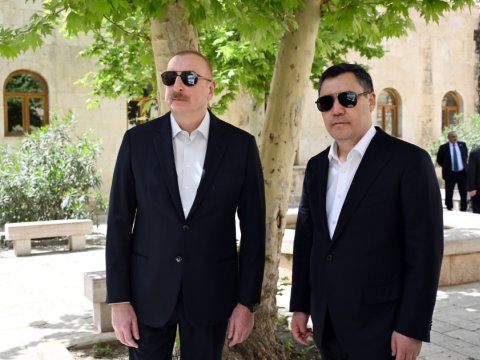 Prezidentlərin Qarabağ səfərindən FOTOLAR