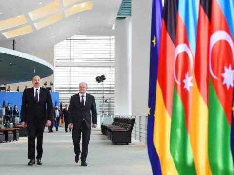 İlham Əliyev Almaniyanın Azərbaycana göstərdiyi dəstəyə görə təşəkkür etdi