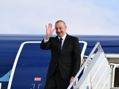 İlham Əliyevin Almaniyaya səfəri başa çatdı - FOTO