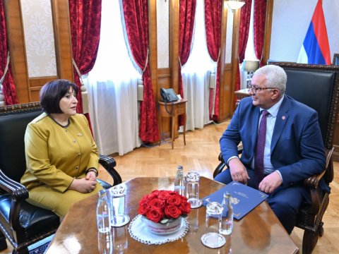 Spiker həmkarı ilə parlamentlər arasında əlaqələri müzakirə etdi - FOTO