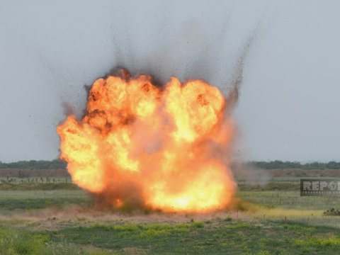 Şuşada mina partladı - Yaralı var 
