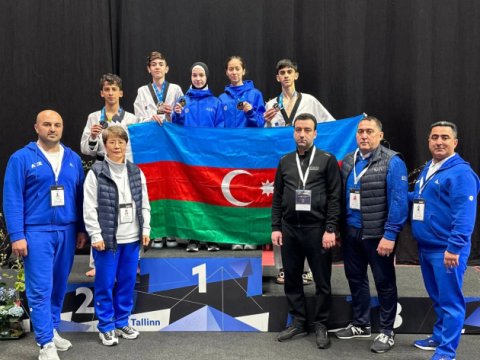 Taekvondoçularımız Prezident Kubokunda 12 medal qazandılar