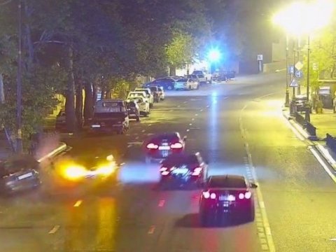 9 maşının iştirakı ilə baş verən qəzanın GÖRÜNTÜLƏRİ