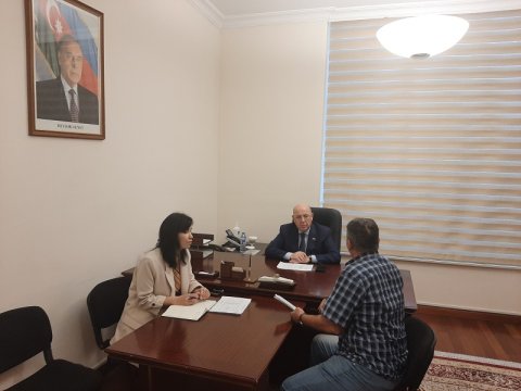 Əhliman Əmiraslanov Milli Məclisdə vətəndaşları qəbul edib - FOTO