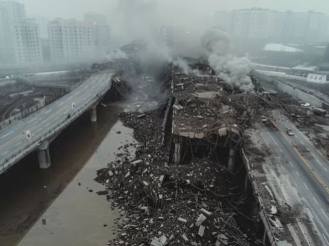 Çində magistral yol çökdü - 19 ölü, 30 yaralı